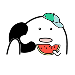 歪头吃瓜表情包gif