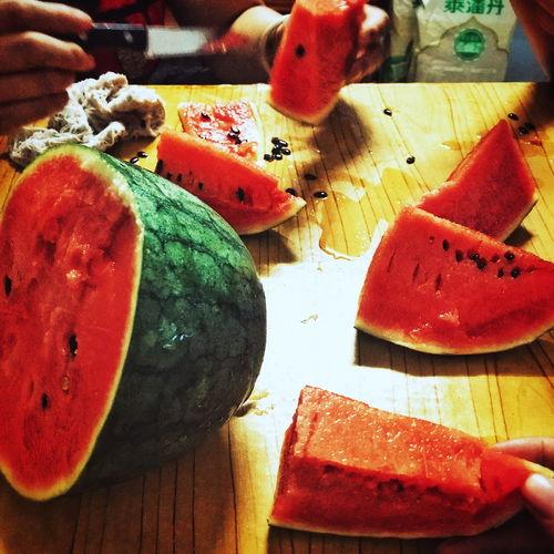 吃瓜摄影作品,一场视觉与味蕾的盛宴